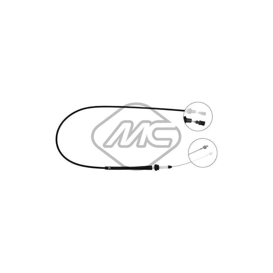 Metalcaucho 83811 Throttle Cable for VW TRANSPORTER