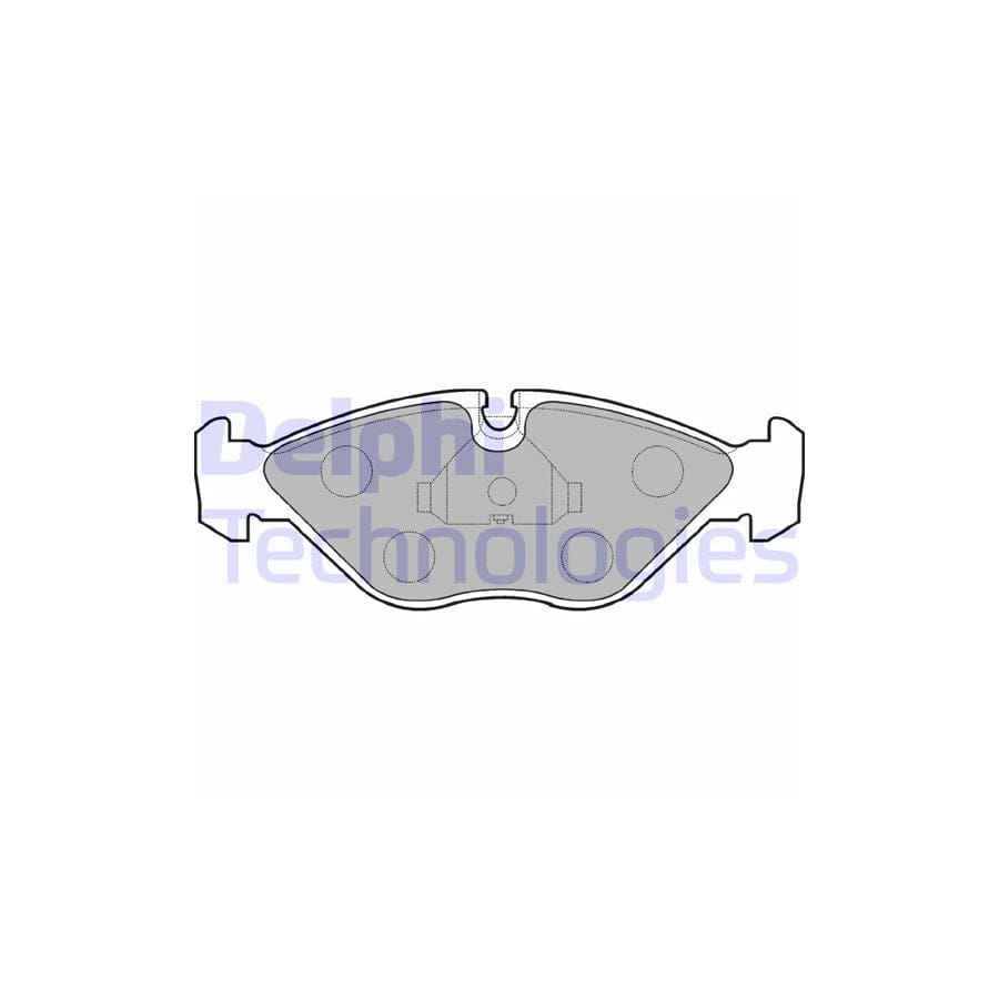 Delphi Lp786 Brake Pad Set For Saab 9000