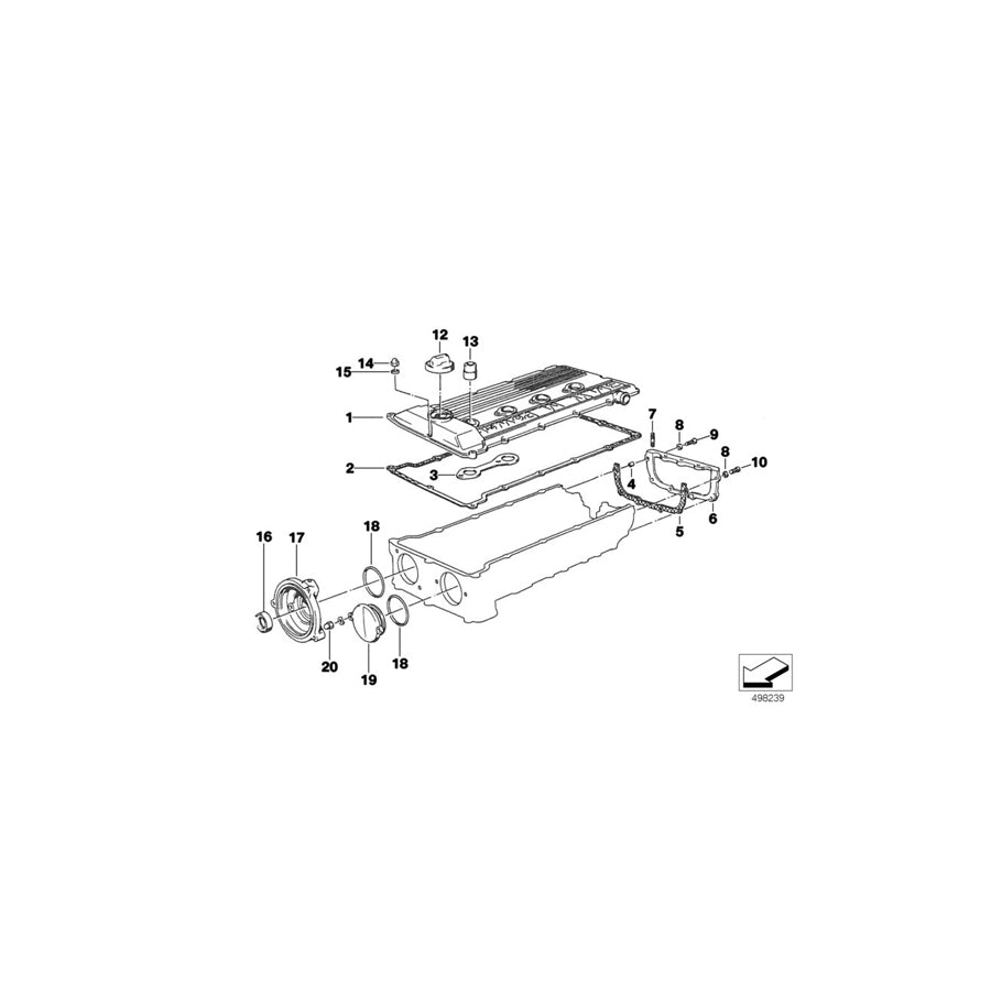 Genuine BMW 11121415191 Classic Cover Lid (Inc. E36 318iS) | ML Performance US Car Parts