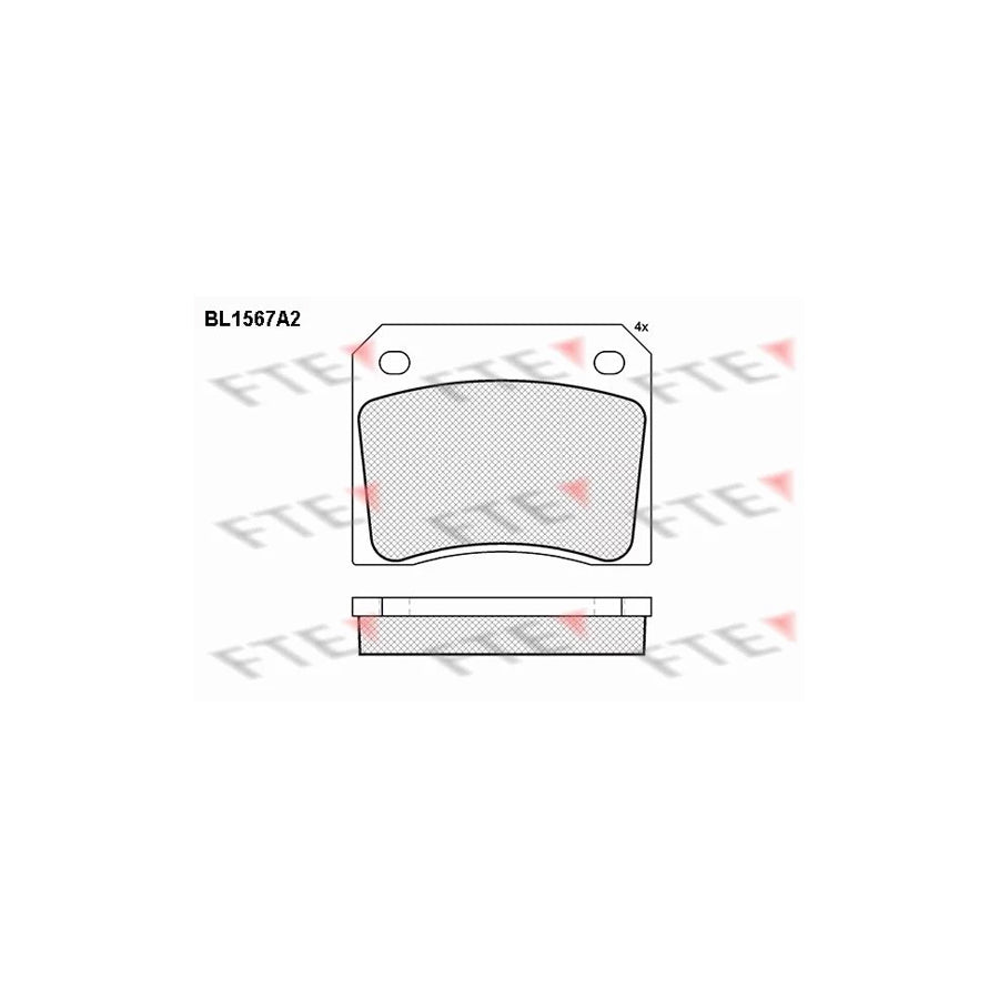 FTE Bl1567A2 Brake Pad Set