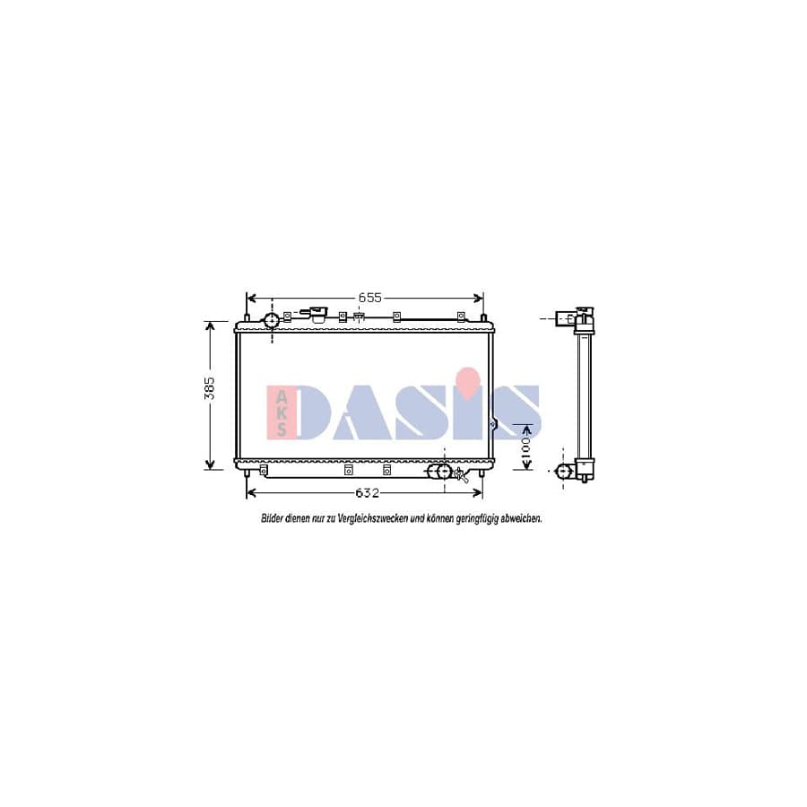 AKS Dasis 510060N Engine Radiator