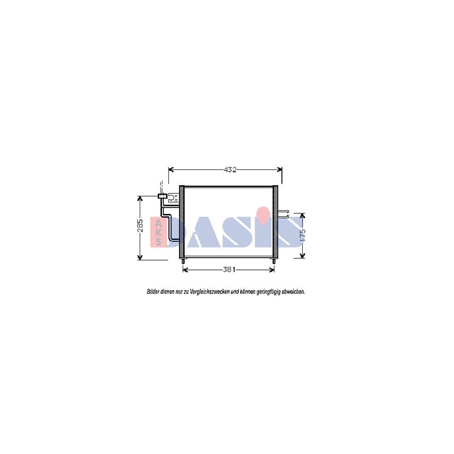 AKS Dasis 142080N Air Conditioning Condenser