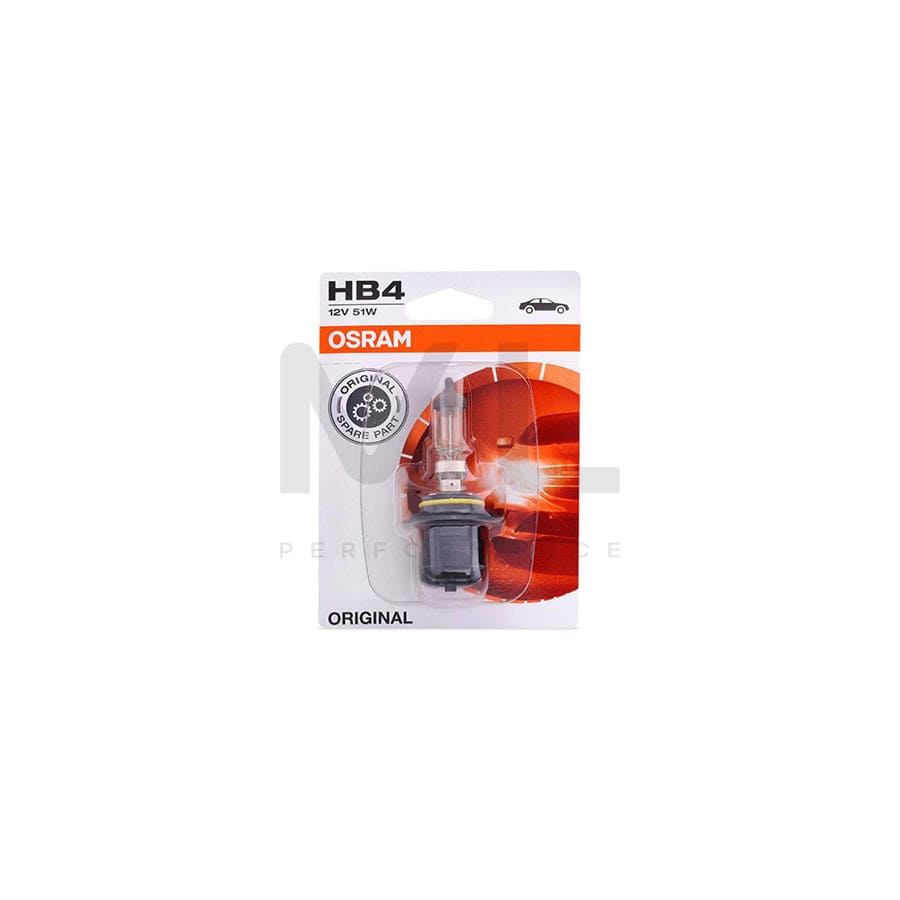 OSRAM ORIGINAL 9006-01B Bulb, spotlight HB4 12V 51W P22d 3050K Halogen