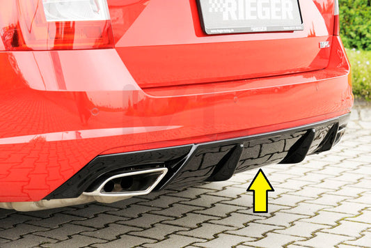 Rieger 00088087 Skoda 5E Octavia RS Rear Diffuser 1 | ML Performance US Car Parts