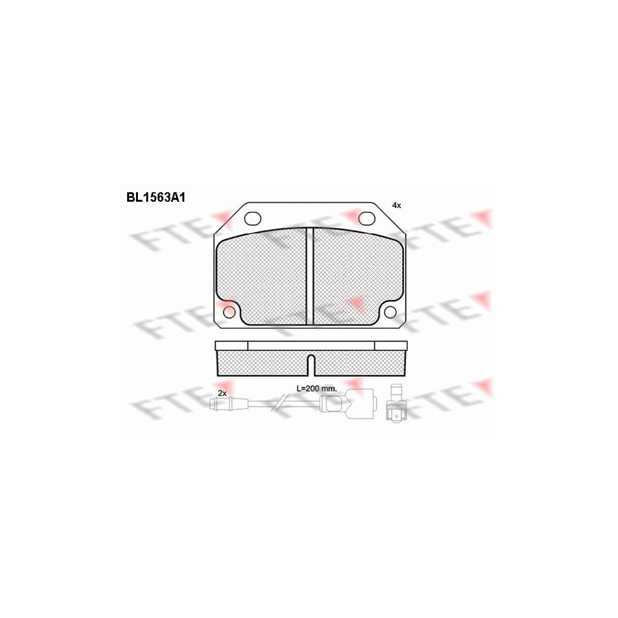 FTE Bl1563A1 Brake Pad Set