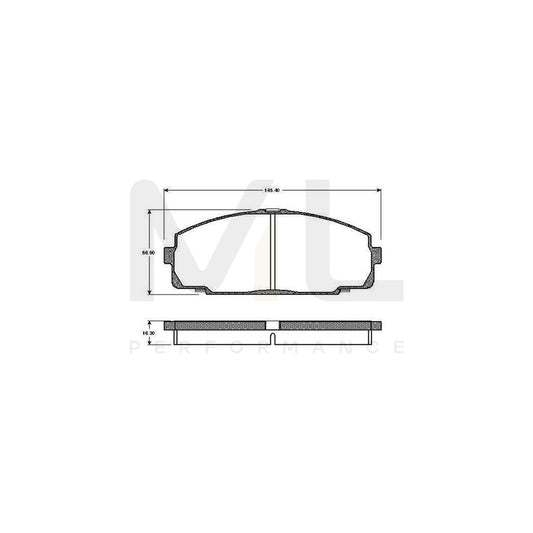 Bosch 0986Tb2688 Brake Pad Set Excl. Wear Warning Contact  | ML Performance Car Parts