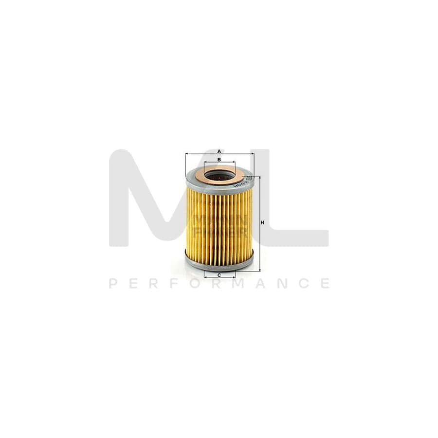 MANN-FILTER H 813/1 n Oil Filter with seal, Filter Insert