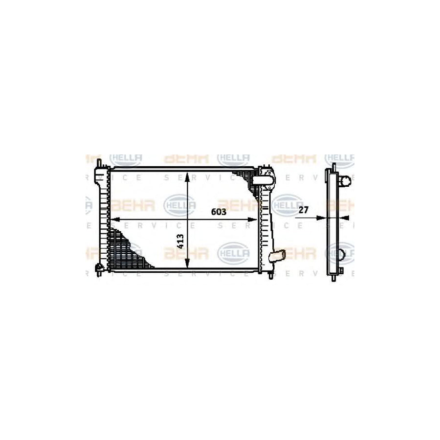 Hella 8MK 376 720-151 Engine Radiator