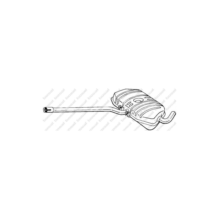 Bosal 282-551 Middle Silencer for VW Corrado (53I)