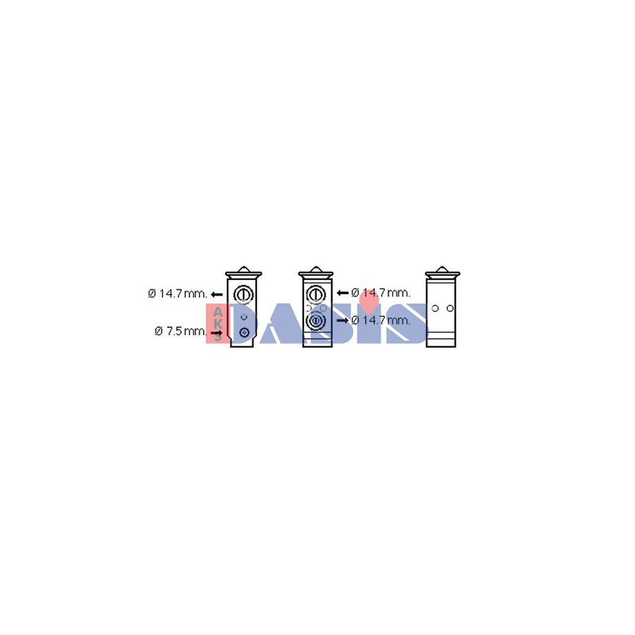 AKS Dasis 840322N AC Expansion Valve