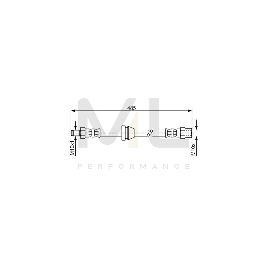 BOSCH 1 987 476 611 Brake Hose 460mm | ML Performance Car Parts