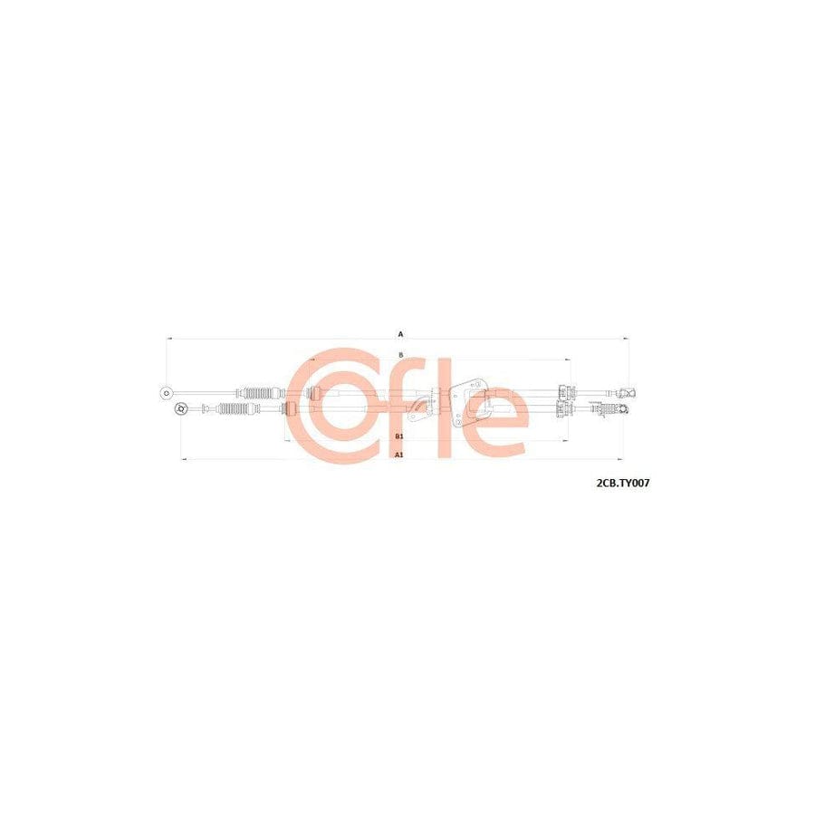 Cofle 92.2Cb.Ty007 Cable, Manual Transmission for Toyota Avensis