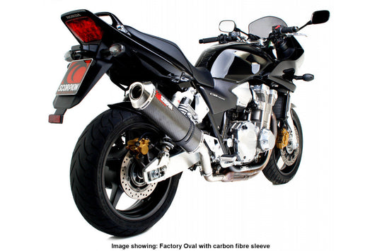 Scorpion EHA81SEM Honda CB1300 Factory Round Slip-On - Polished Stainless Steel Sleeve | ML Performance US US