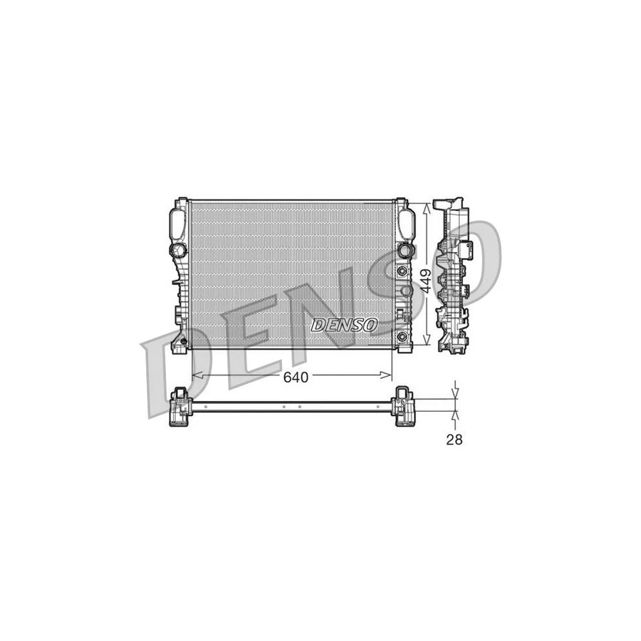 DENSO DRM17091 Engine Radiator