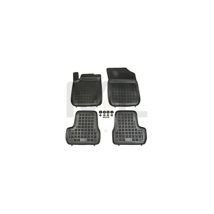 REZAW PLAST Tailored 201213 Floor mat set for CITROﾃ起 C3 II (SC) Elastomer, Front and Rear, Quantity: 4, Black