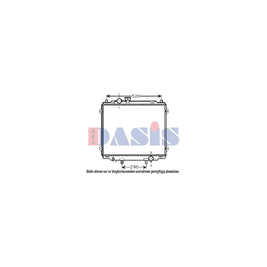 AKS Dasis 560043N Engine Radiator for Hyundai Terracan (Hp)