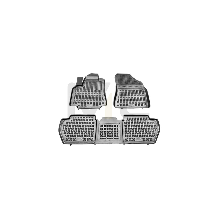 REZAW PLAST Tailored 201212 Floor mat set Elastomer, Front and Rear, Quantity: 3, Black