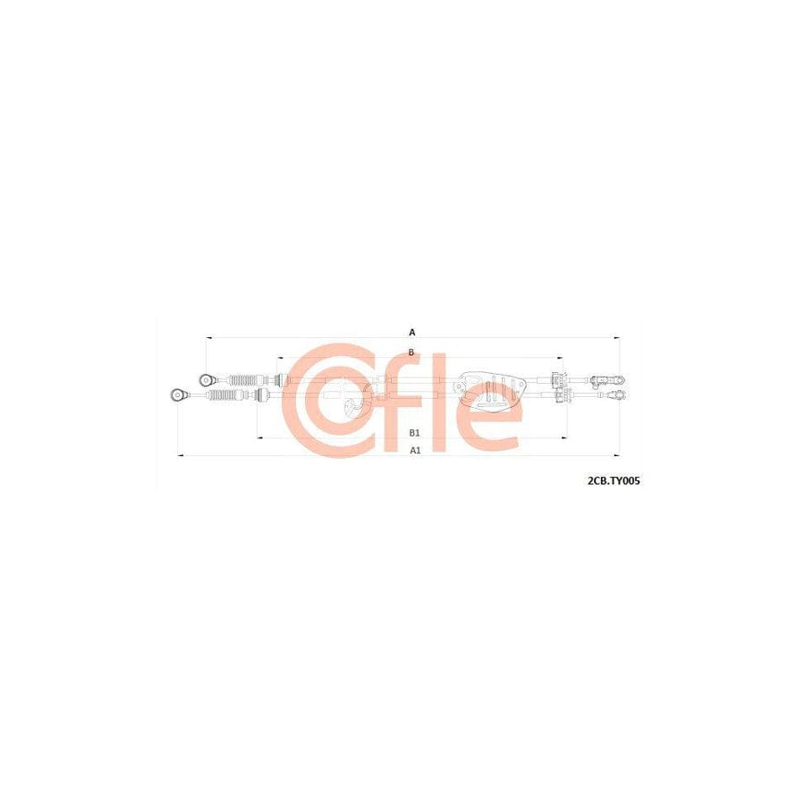 Cofle 92.2Cb.Ty005 Cable, Manual Transmission