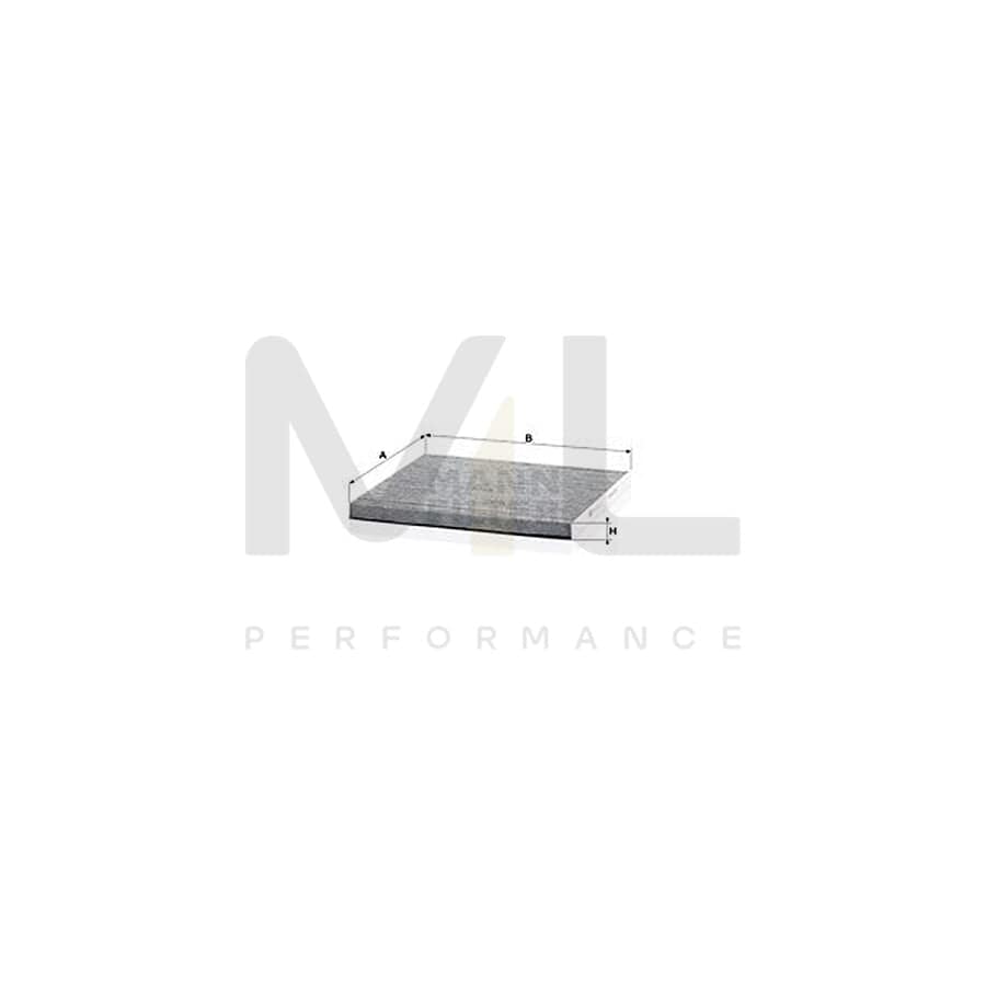 MANN-FILTER CUK 29 001 Pollen filter Activated Carbon Filter
