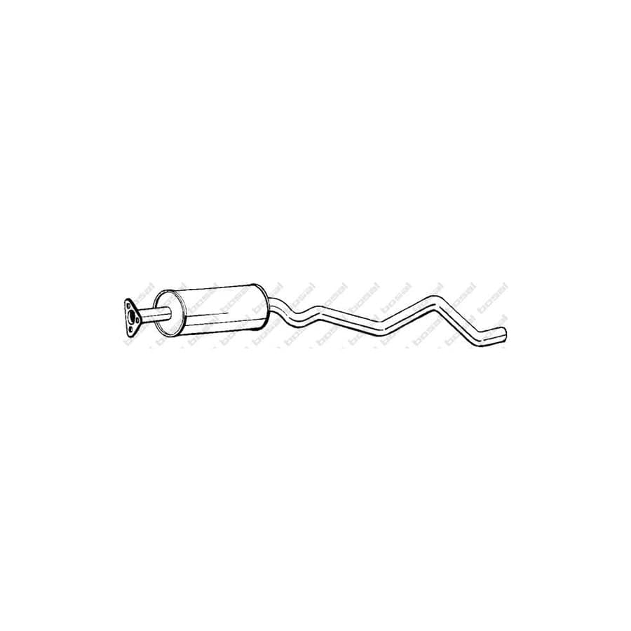 Bosal 283-121 Middle Silencer for Opel Kadett