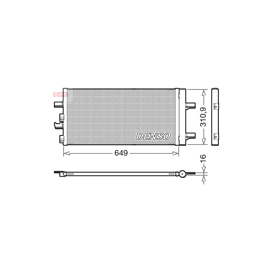 DENSO DCN05104 Air Conditioning Condenser