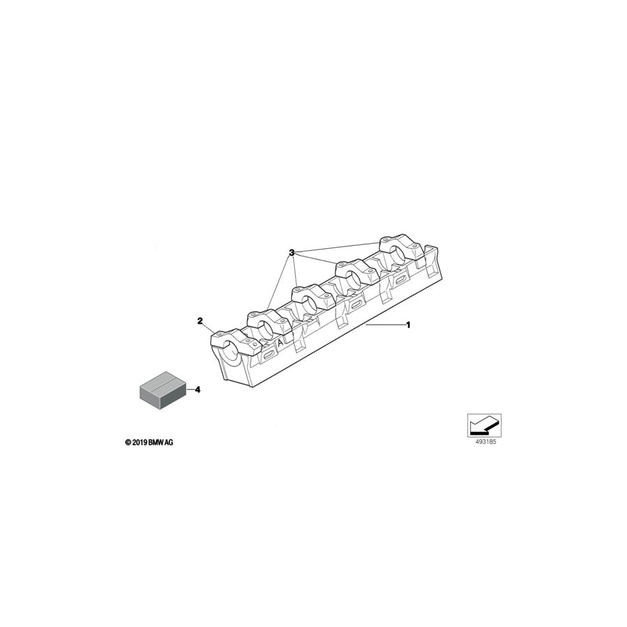 Genuine BMW 11121416224 Classic Bearing Ledge Exhaust S42 1995 (Inc. E36 320i) | ML Performance US Car Parts