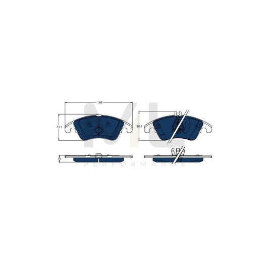 TRW Gdb1737Bte Brake Pad Set Suitable For Mercedes-Benz E-Class Prepared For Wear Indicator | ML Performance Car Parts