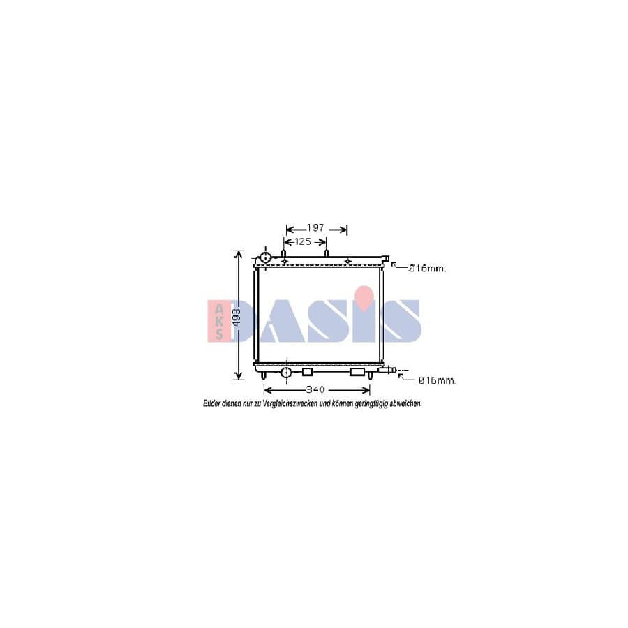 AKS Dasis 060056N Engine Radiator