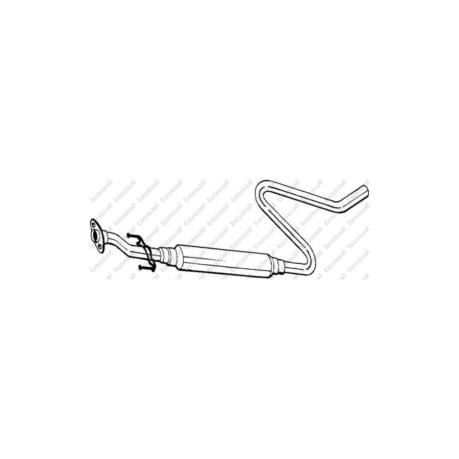 Bosal 283-141 Middle Silencer for Toyota Carina