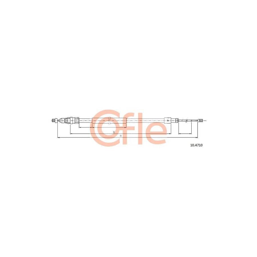 Cofle 10.4710 Hand Brake Cable
