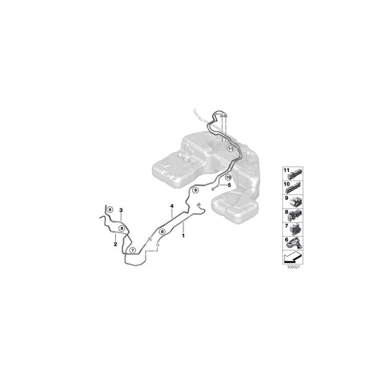 Genuine BMW 16118487486 G07 Clip (Inc. X7 30dX & X7 M50dX) | ML Performance US Car Parts