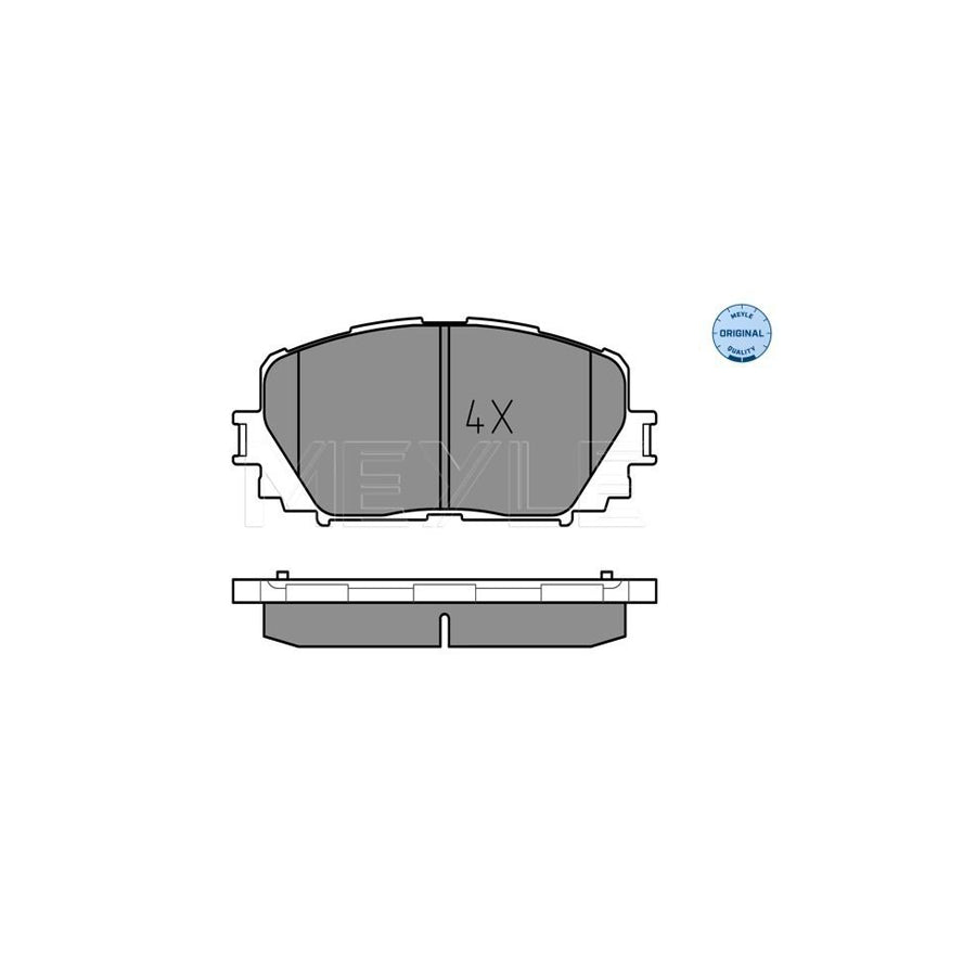 Meyle 025 247 0817 Brake Pad Set For Toyota Yaris