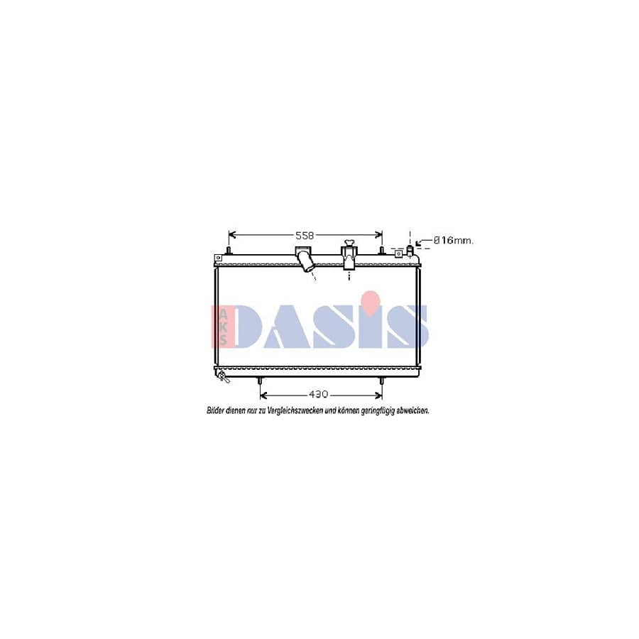 AKS Dasis 060059N Engine Radiator