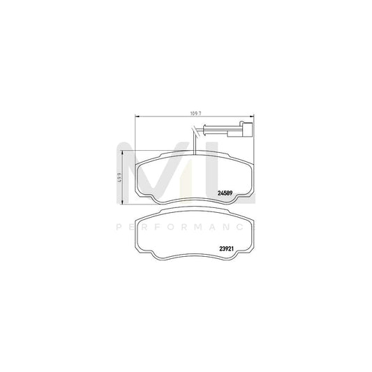 Hella 8DB 355 013-511 Brake Pad Set With Integrated Wear Warning Contact, With Brake Caliper Screws