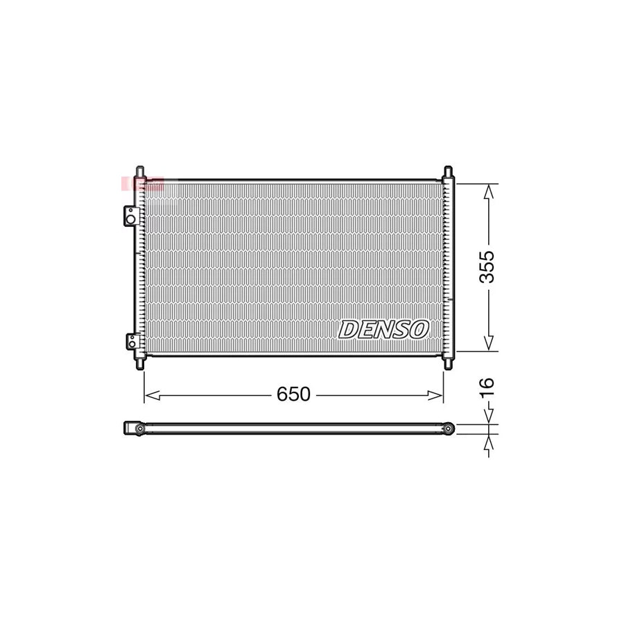 DENSO DCN40018 Air Conditioning Condenser for Honda CIVIC