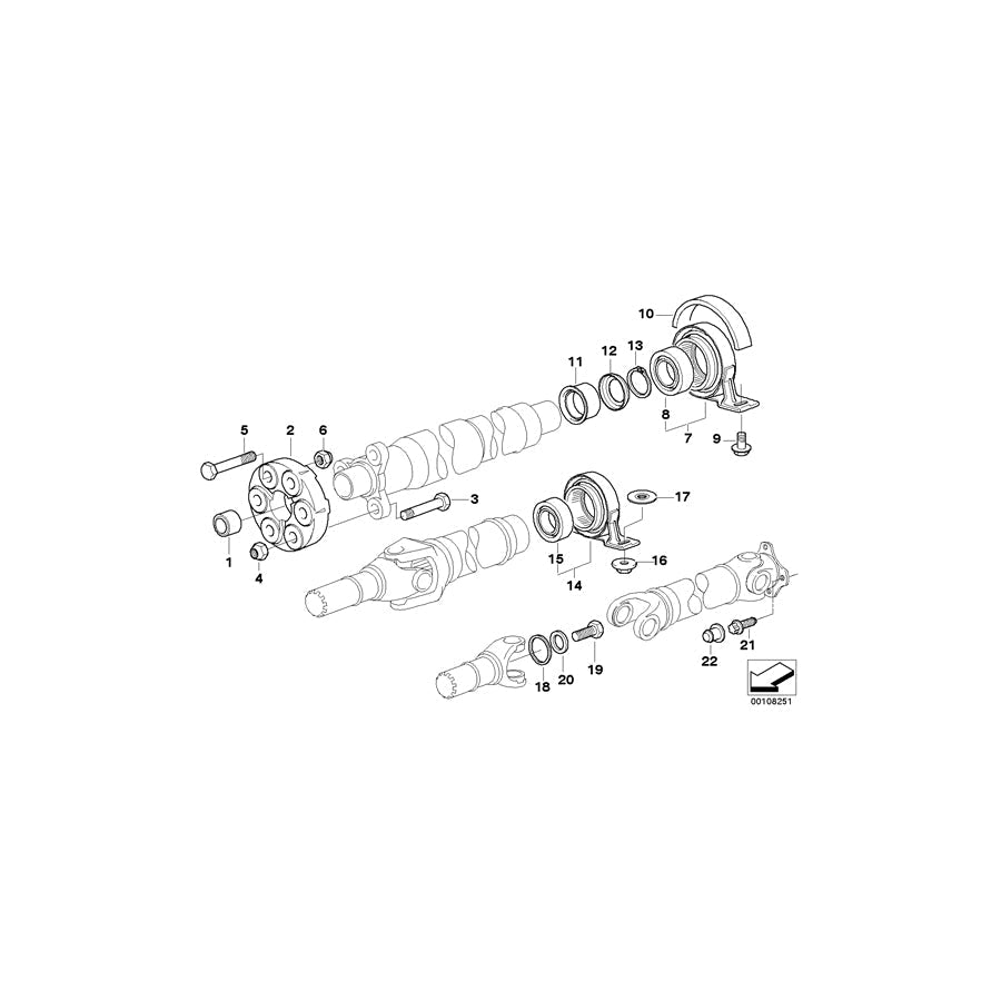 Genuine BMW 26117514120 E63 E61 E60 Intermediate Ring D=30X36X1,0-CRH (Inc. Cooper D ALL4 1.6, 525i & 535xi) | ML Performance UK Car Parts