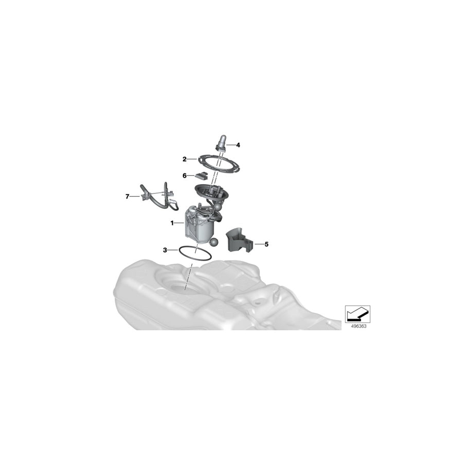 Genuine BMW 16117856997 F93 F90 F91 Delivery Unit, Right (Inc. M5 & M8) | ML Performance US Car Parts