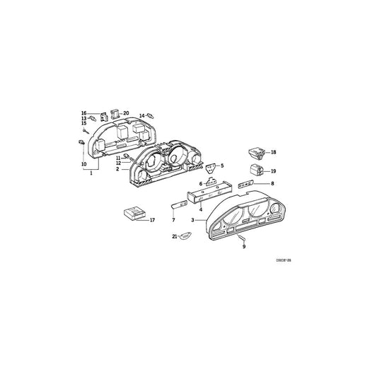 Genuine BMW 62111388799 E34 E32 Lcd-Module (Inc. 740iL, 750iL & 750iLS) | ML Performance US Car Parts