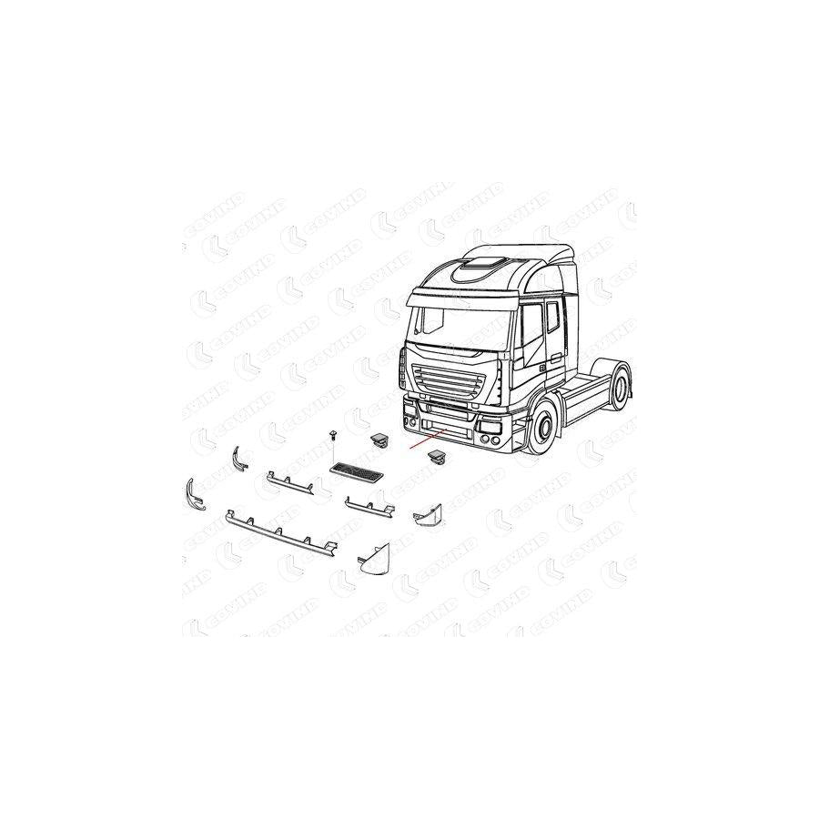 Covind 540/111 Mounting Bracket, Bumper
