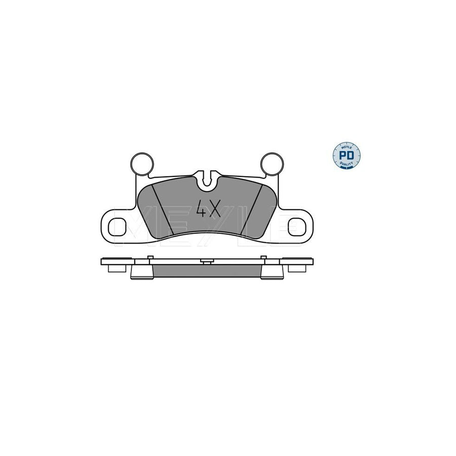 Meyle 025 247 2116/Pd Brake Pad Set