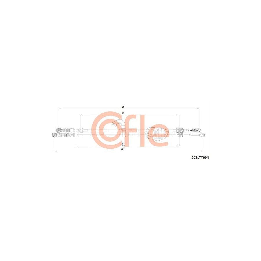 Cofle 92.2Cb.Ty004 Cable, Manual Transmission for Toyota Auris Hatchback (E15)