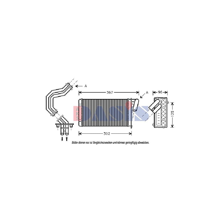 AKS Dasis 189220N Heater Matrix for Renault Laguna