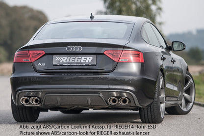 Rieger 00088040 Audi B8 B81 A5 Rear Diffuser 2 | ML Performance UK Car Parts