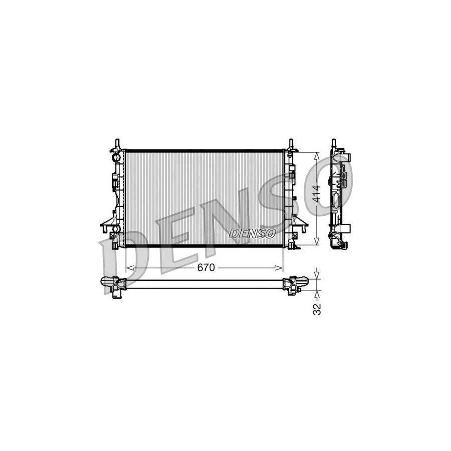 DENSO DRM23084 Engine Radiator