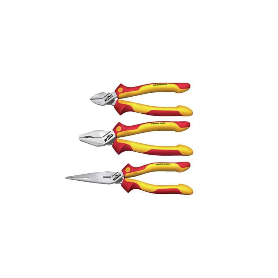 Wiha WHA38637 Industrial electric Pliers Set, 3 Piece