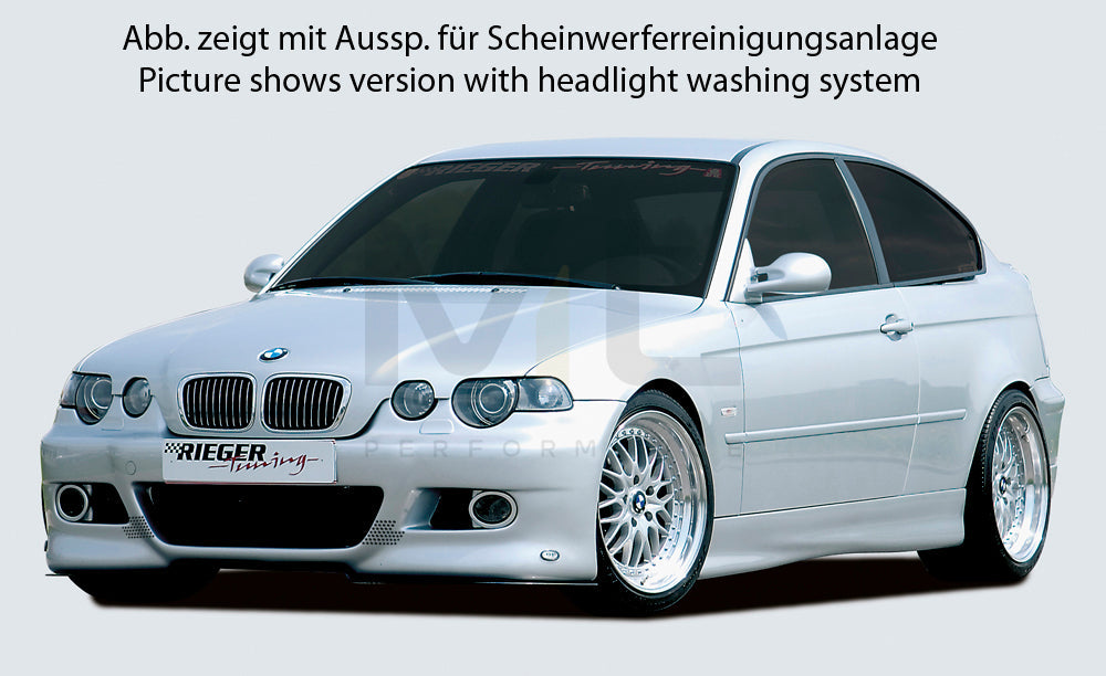 Rieger 00050302 BMW 3 Series E46 Front Bumper 2 | ML Performance UK Car Parts