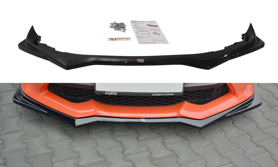 Maxton Design TO-GT86-1F-FD2T Front Splitter V.2 Toyota GT86 (Facelift) | ML Performance UK Car Parts