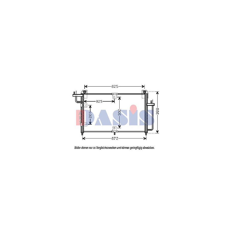 AKS Dasis 510064N Air Conditioning Condenser