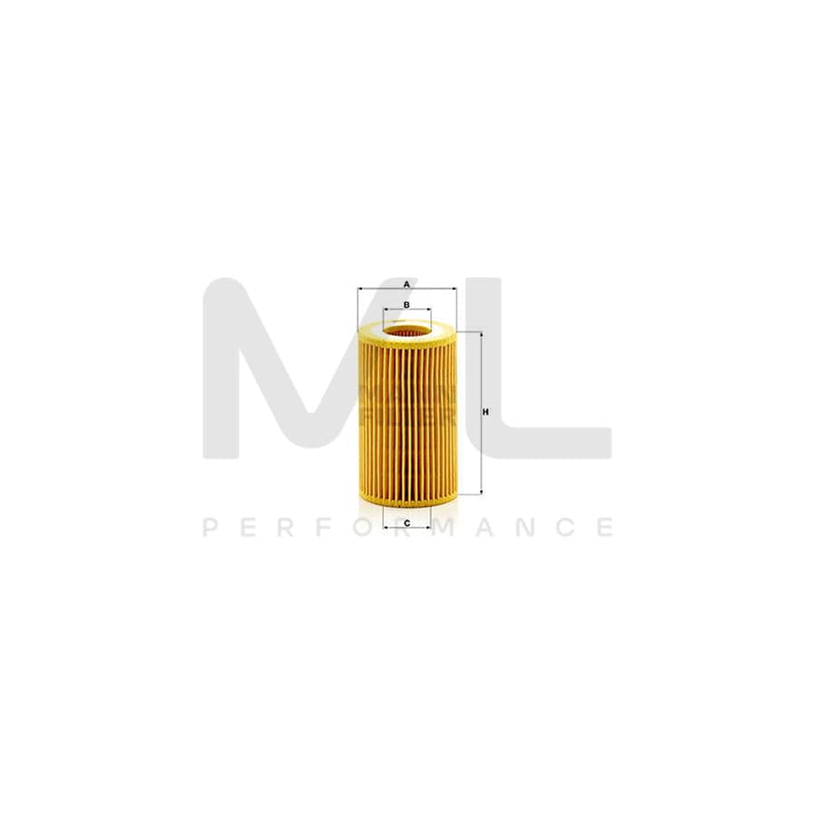 MANN-FILTER HU 7011 y Oil Filter with seal, Filter Insert