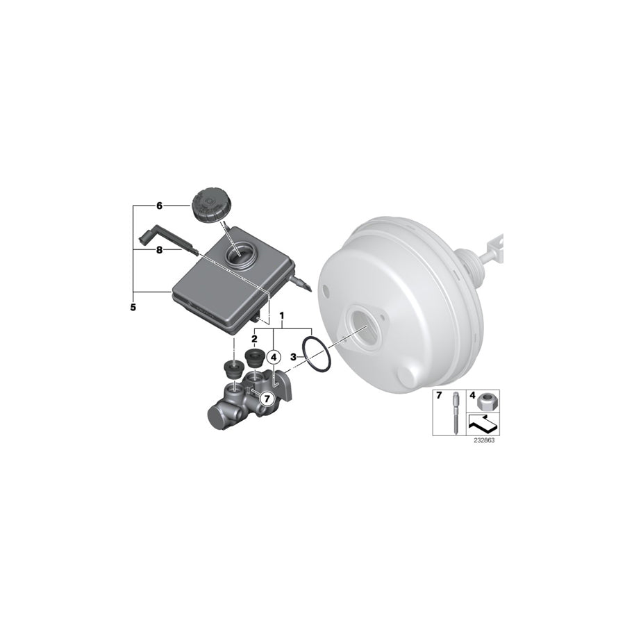 Genuine BMW 34336794473 F25 F26 Expansion Tank (Inc. X3 20dX, X3 30dX & X3 18i) | ML Performance US Car Parts